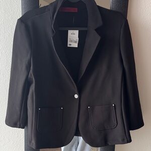 Love Scarlett Black Women's Blazer with Pocket Detail